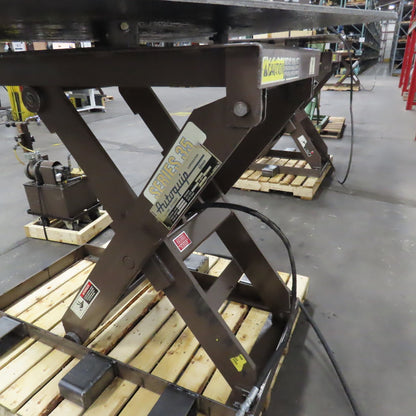 Autoquip 36S60 6000Lbs. 48" x 48" Air Powered Rotating Lift Table 9"-45" Lift