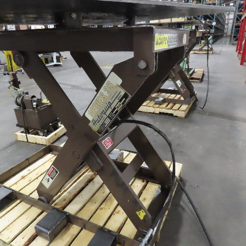 Autoquip 36S60 6000Lbs. 48" x 48" Air Powered Rotating Lift Table 9"-45" Lift