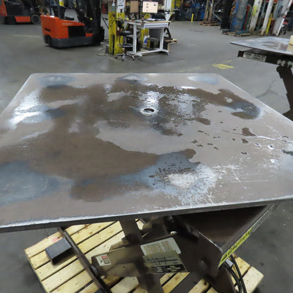 Autoquip 36S60 6000Lbs. 48" x 48" Air Powered Rotating Lift Table 9"-45" Lift