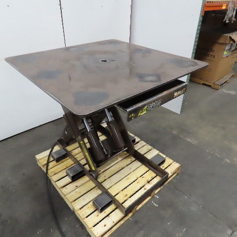 Autoquip 36S60 6000Lbs. 48" x 48" Air Powered Rotating Lift Table 9"-45" Lift