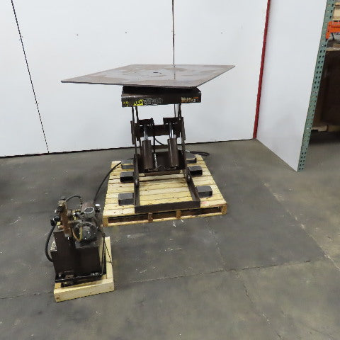 Autoquip 36S60 6000Lbs. 48" x 48" Air Powered Rotating Lift Table 9"-45" Lift