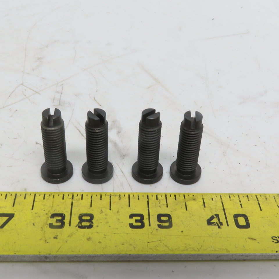 8mm x 1.0 x 25mm OAL Flat Head Adjustable Stops Bolts Lot of 4