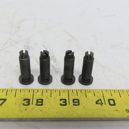 8mm x 1.0 x 25mm OAL Flat Head Adjustable Stops Bolts Lot of 4