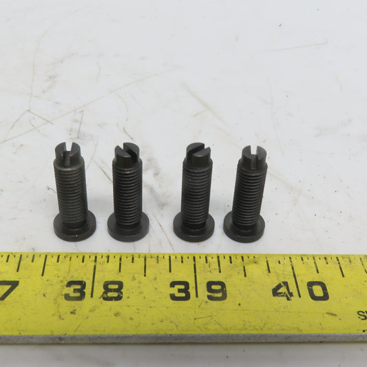 8mm x 1.0 x 25mm OAL Flat Head Adjustable Stops Bolts Lot of 4