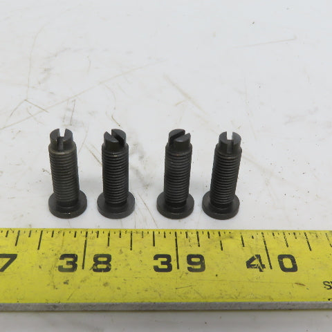 8mm x 1.0 x 25mm OAL Flat Head Adjustable Stops Bolts Lot of 4