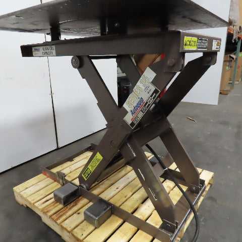 Autoquip 36S60 6000Lbs. 48" x 48" Air Powered Rotating Lift Table 10"-46" Lift