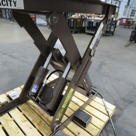 Autoquip 36S60 6000Lbs. 48" x 48" Air Powered Rotating Lift Table 10"-46" Lift