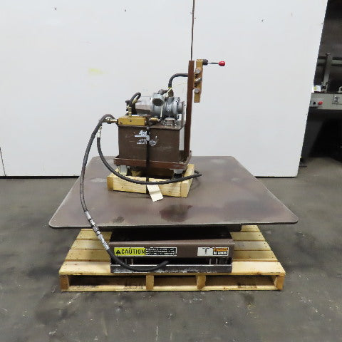Autoquip 36S60 6000Lbs. 48" x 48" Air Powered Rotating Lift Table 10"-46" Lift