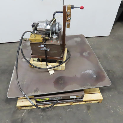 Autoquip 36S60 6000Lbs. 48" x 48" Air Powered Rotating Lift Table 10"-46" Lift