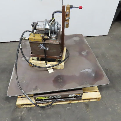 Autoquip 36S60 6000Lbs. 48" x 48" Air Powered Rotating Lift Table 10"-46" Lift