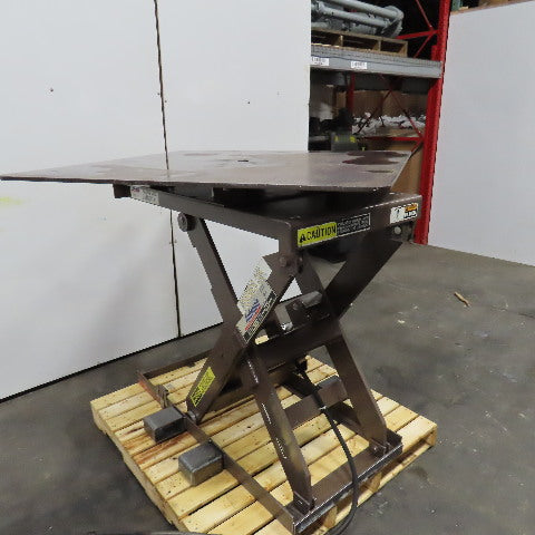 Autoquip 36S60 6000Lbs. 48" x 48" Air Powered Rotating Lift Table 10"-46" Lift