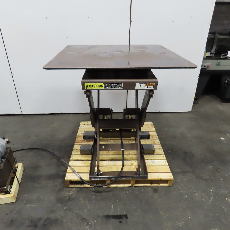 Autoquip 36S60 6000Lbs. 48" x 48" Air Powered Rotating Lift Table 10"-46" Lift