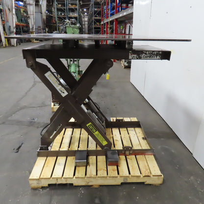 Autoquip 36S60 6000Lbs. 48" x 48" Air Powered Rotating Lift Table 10"-46" Lift