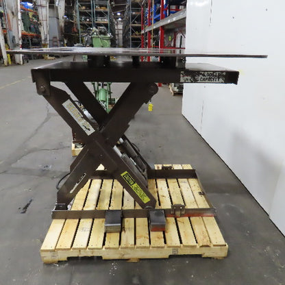 Autoquip 36S60 6000Lbs. 48" x 48" Air Powered Rotating Lift Table 10"-46" Lift