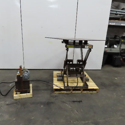 Autoquip 36S60 6000Lbs. 48" x 48" Air Powered Rotating Lift Table 10"-46" Lift