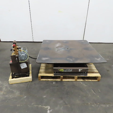 Autoquip 36S60 6000Lbs. 48" x 48" Air Powered Lift Table 11"-46" Lift Rotating