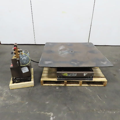 Autoquip 36S60 6000Lbs. 48" x 48" Air Powered Lift Table 11"-46" Lift Rotating