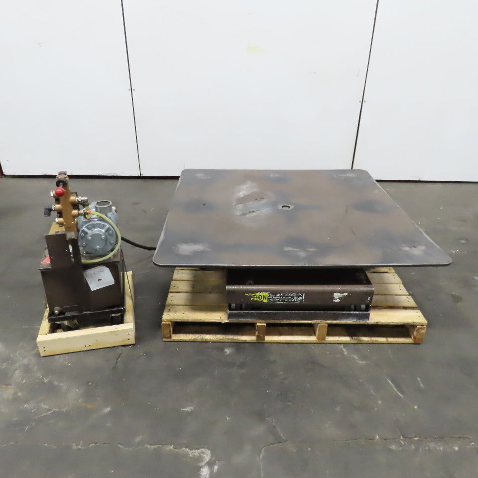 Autoquip 36S60 6000Lbs. 48" x 48" Air Powered Lift Table 11"-46" Lift Rotating