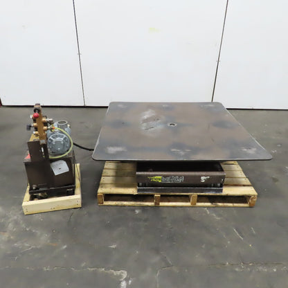 Autoquip 36S60 6000Lbs. 48" x 48" Air Powered Lift Table 11"-46" Lift Rotating