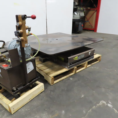 Autoquip 36S60 6000Lbs. 48" x 48" Air Powered Lift Table 11"-46" Lift Rotating
