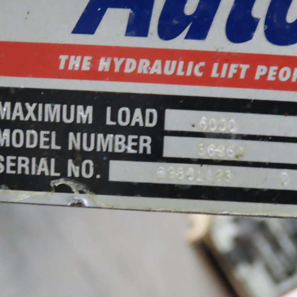 Autoquip 36S60 6000Lbs. 48" x 48" Air Powered Lift Table 11"-46" Lift Rotating