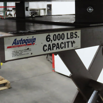 Autoquip 36S60 6000Lbs. 48" x 48" Air Powered Lift Table 11"-46" Lift Rotating
