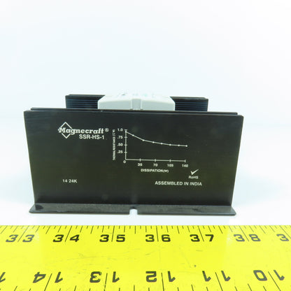 Schneider 6240AXXSZS-DC3 Solid State Relay 32V W/ Magnecraft SSR-HS-1 Heat Sink