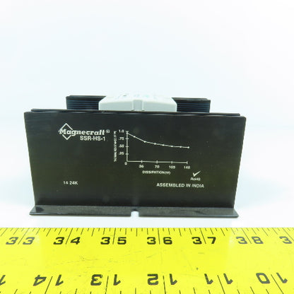 Schneider 6240AXXSZS-DC3 Solid State Relay 32V W/ Magnecraft SSR-HS-1 Heat Sink