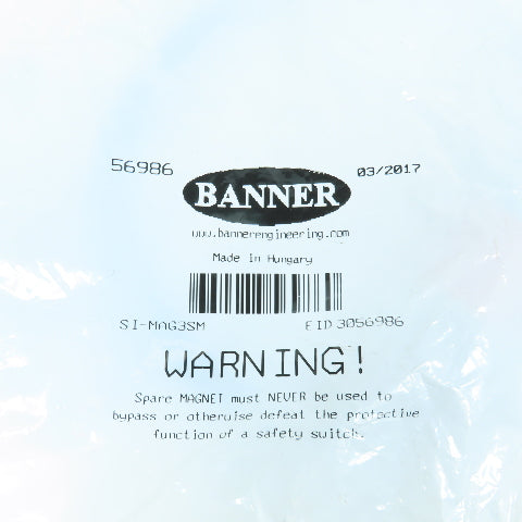 Banner 56986 SI-MAG3SM Magnetic Safety Switch