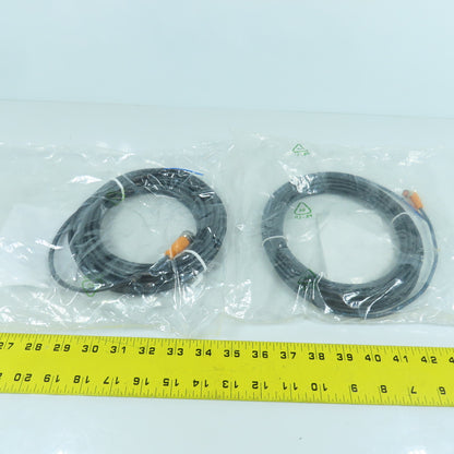 IFM Electronic EVC003 & EVC155 Sensor Cable Cordset Lot Of 2