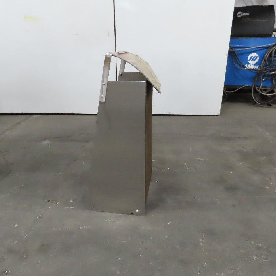 PMC BS-2100 12" x 9' Elevator Feed Discharge Stainless 60° Incline Conveyor 3Ph
