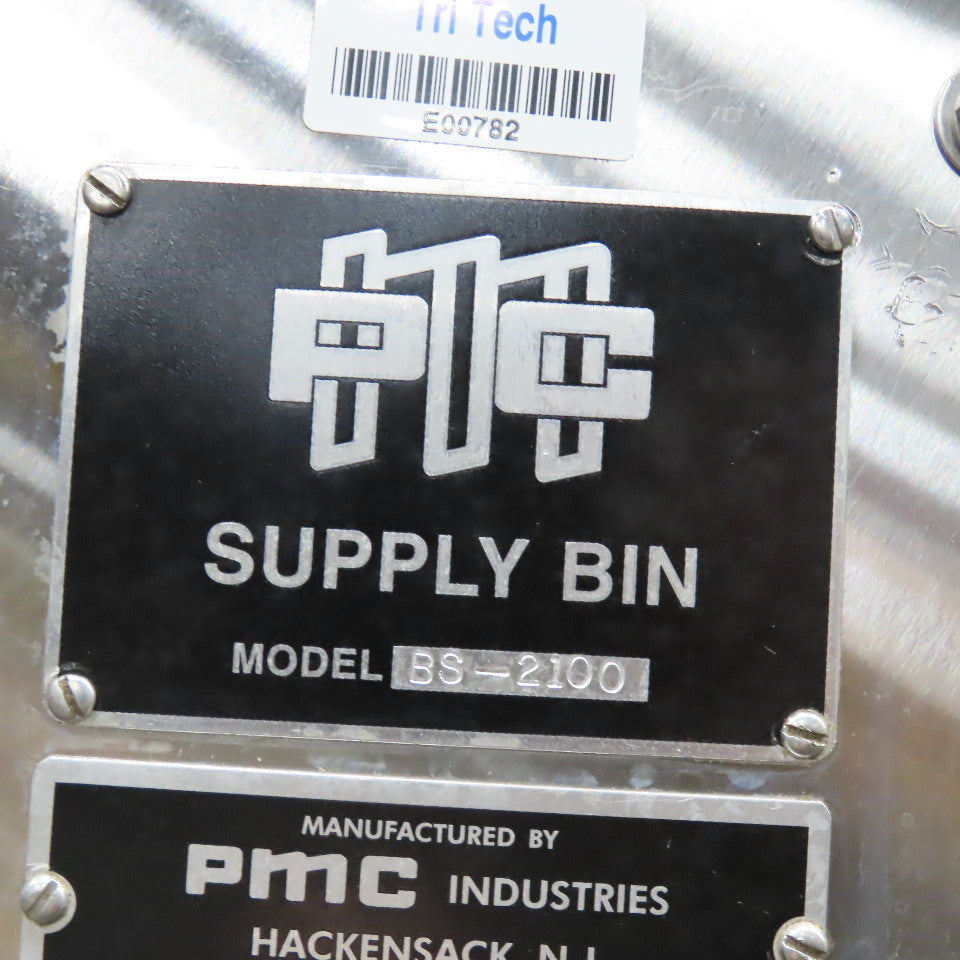 PMC BS-2100 12" x 9' Elevator Feed Discharge Stainless 60° Incline Conveyor 3Ph
