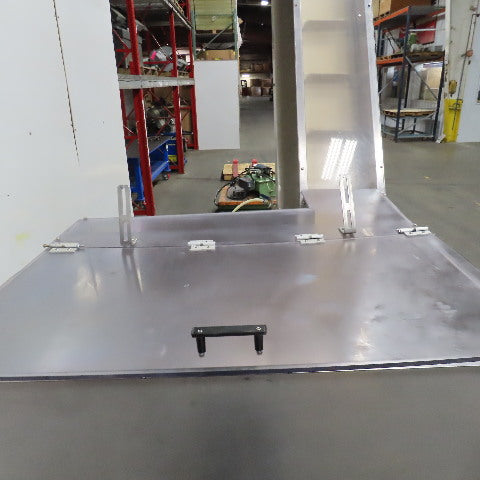 PMC BS-2100 12" x 9' Elevator Feed Discharge Stainless 60° Incline Conveyor 3Ph
