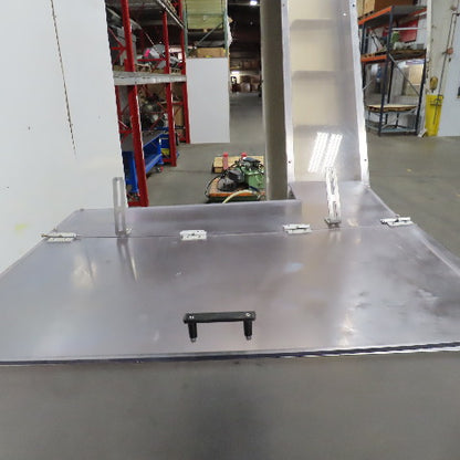 PMC BS-2100 12" x 9' Elevator Feed Discharge Stainless 60° Incline Conveyor 3Ph
