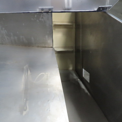 PMC BS-2100 12" x 9' Elevator Feed Discharge Stainless 60° Incline Conveyor 3Ph
