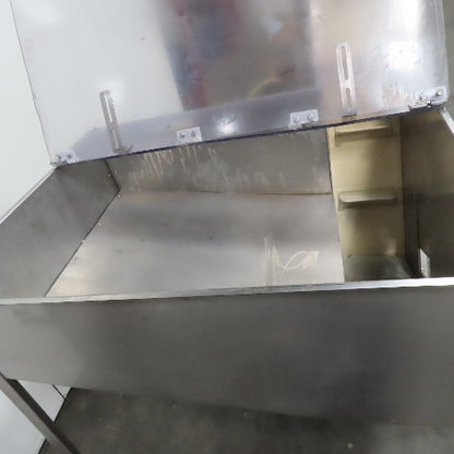 PMC BS-2100 12" x 9' Elevator Feed Discharge Stainless 60° Incline Conveyor 3Ph