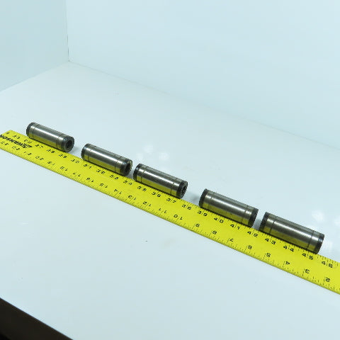 Misumi LMUW16 Linear Bushing 16mm Bore x 28mm OD x 80mm OAL Lot of 5