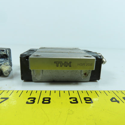 THK HSR 20B Linear Guide Rail Bearing Block 70mm x 63mm W x 24mm H Lot Of 2
