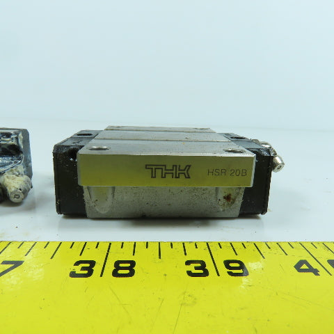 THK HSR 20B Linear Guide Rail Bearing Block 70mm x 63mm W x 24mm H Lot Of 2