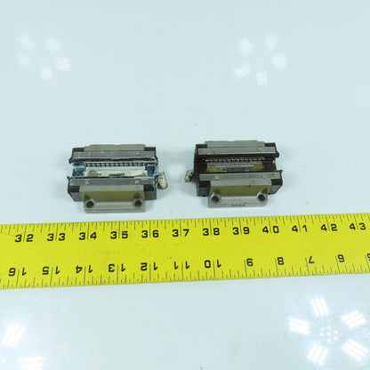 THK HSR 20B Linear Guide Rail Bearing Block 70mm x 63mm W x 24mm H Lot Of 2