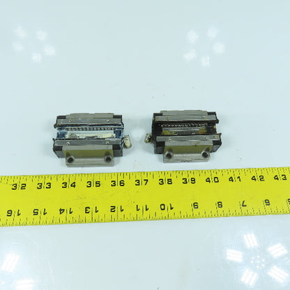 THK HSR 20B Linear Guide Rail Bearing Block 70mm x 63mm W x 24mm H Lot Of 2