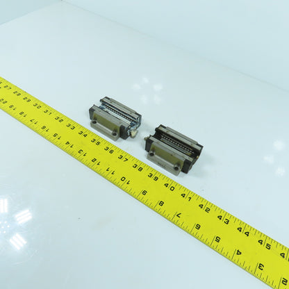 THK HSR 20B Linear Guide Rail Bearing Block 70mm x 63mm W x 24mm H Lot Of 2