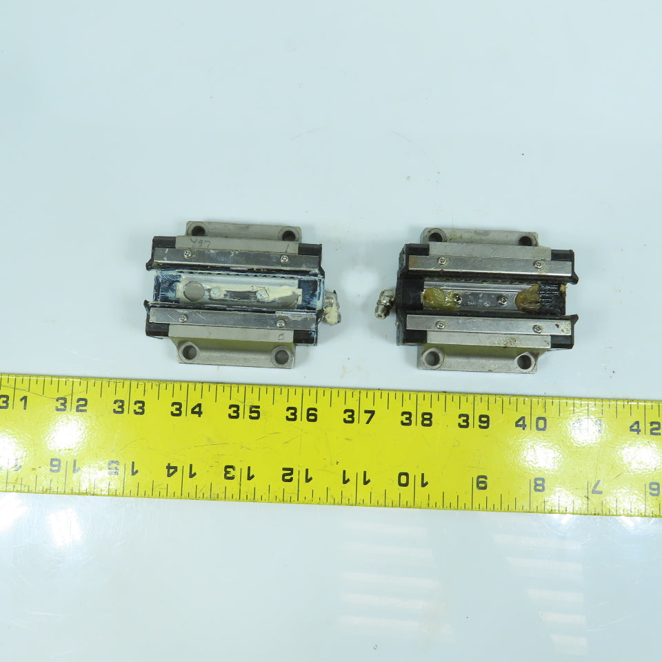 THK HSR 20B Linear Guide Rail Bearing Block 70mm x 63mm W x 24mm H Lot Of 2