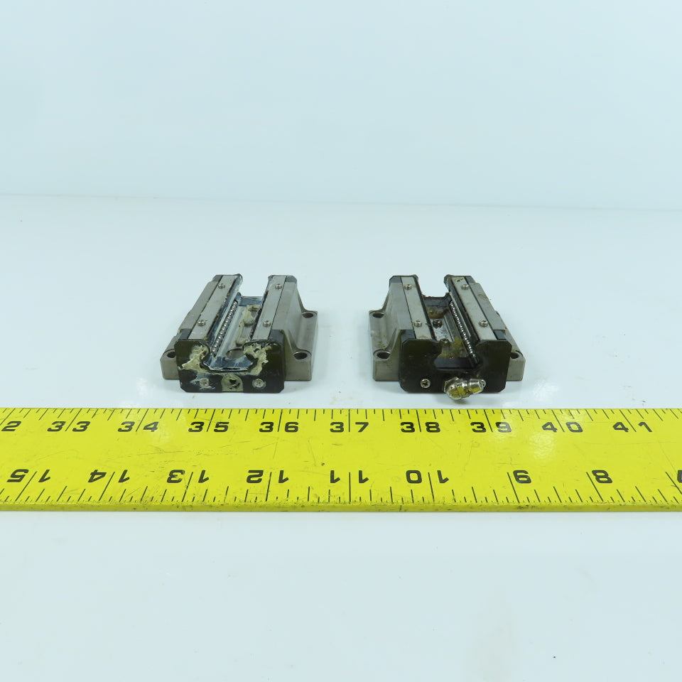 THK HSR 20B Linear Guide Rail Bearing Block 70mm x 63mm W x 24mm H Lot Of 2