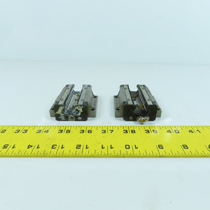 THK HSR 20B Linear Guide Rail Bearing Block 70mm x 63mm W x 24mm H Lot Of 2