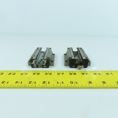 THK HSR 20B Linear Guide Rail Bearing Block 70mm x 63mm W x 24mm H Lot Of 2