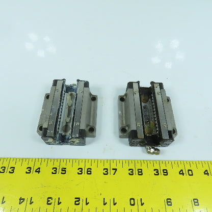 THK HSR 20B Linear Guide Rail Bearing Block 70mm x 63mm W x 24mm H Lot Of 2