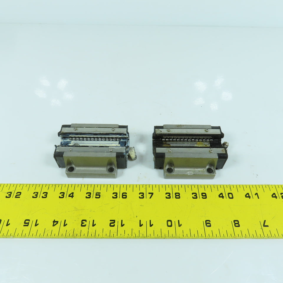 THK HSR 20B Linear Guide Rail Bearing Block 70mm x 63mm W x 24mm H Lot Of 2