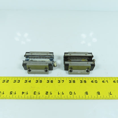 THK HSR 20B Linear Guide Rail Bearing Block 70mm x 63mm W x 24mm H Lot Of 2