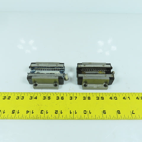 THK HSR 20B Linear Guide Rail Bearing Block 70mm x 63mm W x 24mm H Lot Of 2